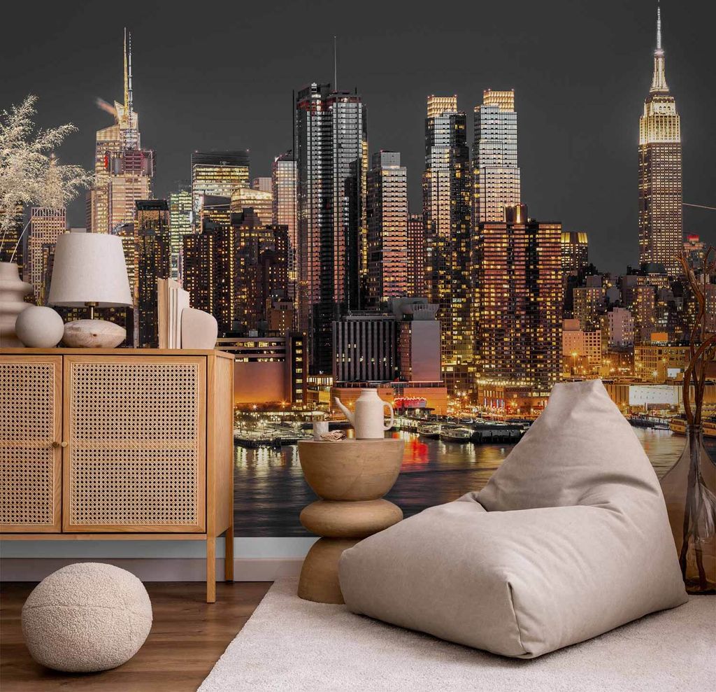 Vlies Fototapete - NYC: Twilight 350x245 cm Städte d-B-0060-a-c