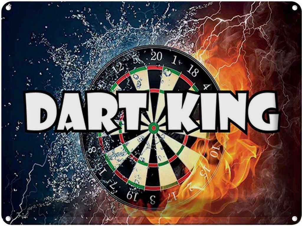 vianmo Blechschild 30x40 cm Darts Dart King