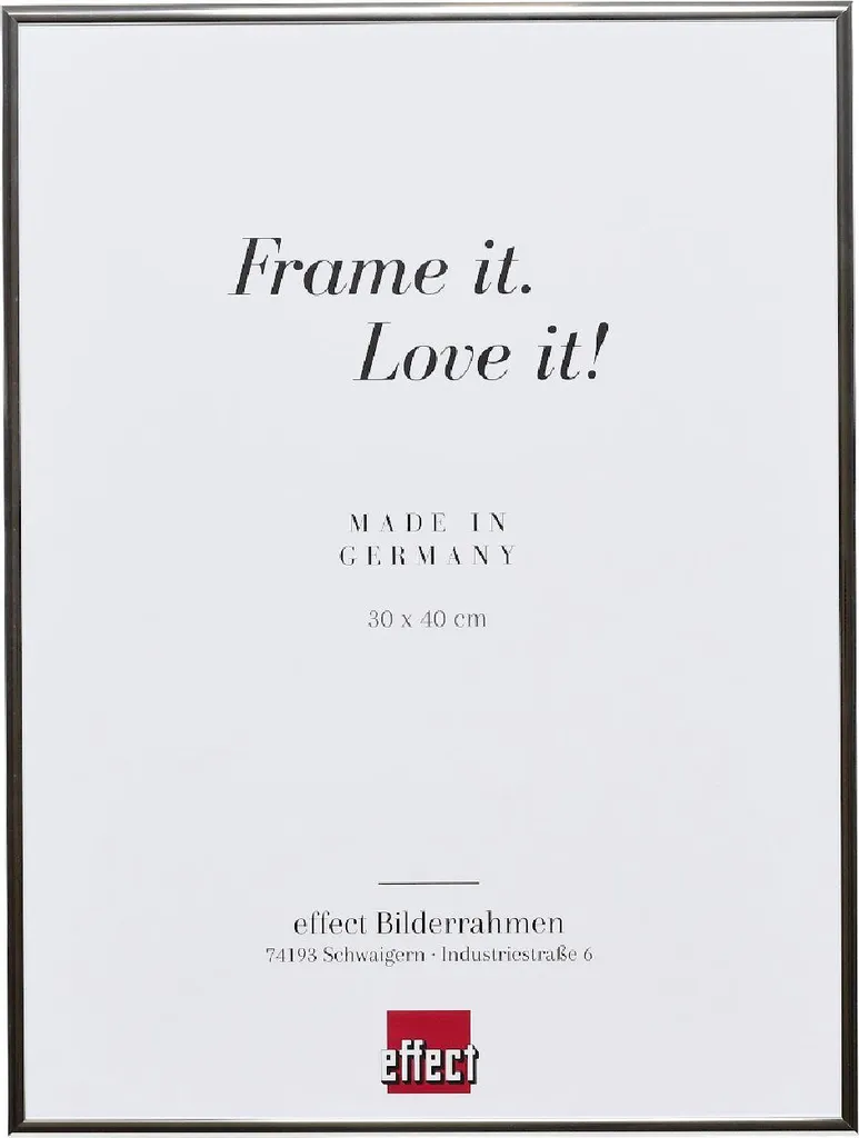 Cornice Argento 30x30 Alluminio per Gallery Wall | Effetto Quadro