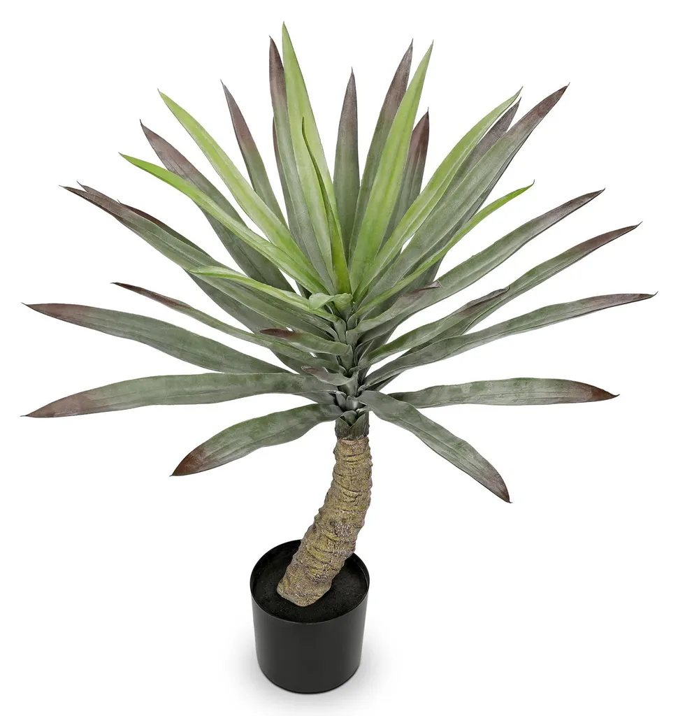 Yucca artificiel pour décoration salle de bain et balcon ombre 70 cm