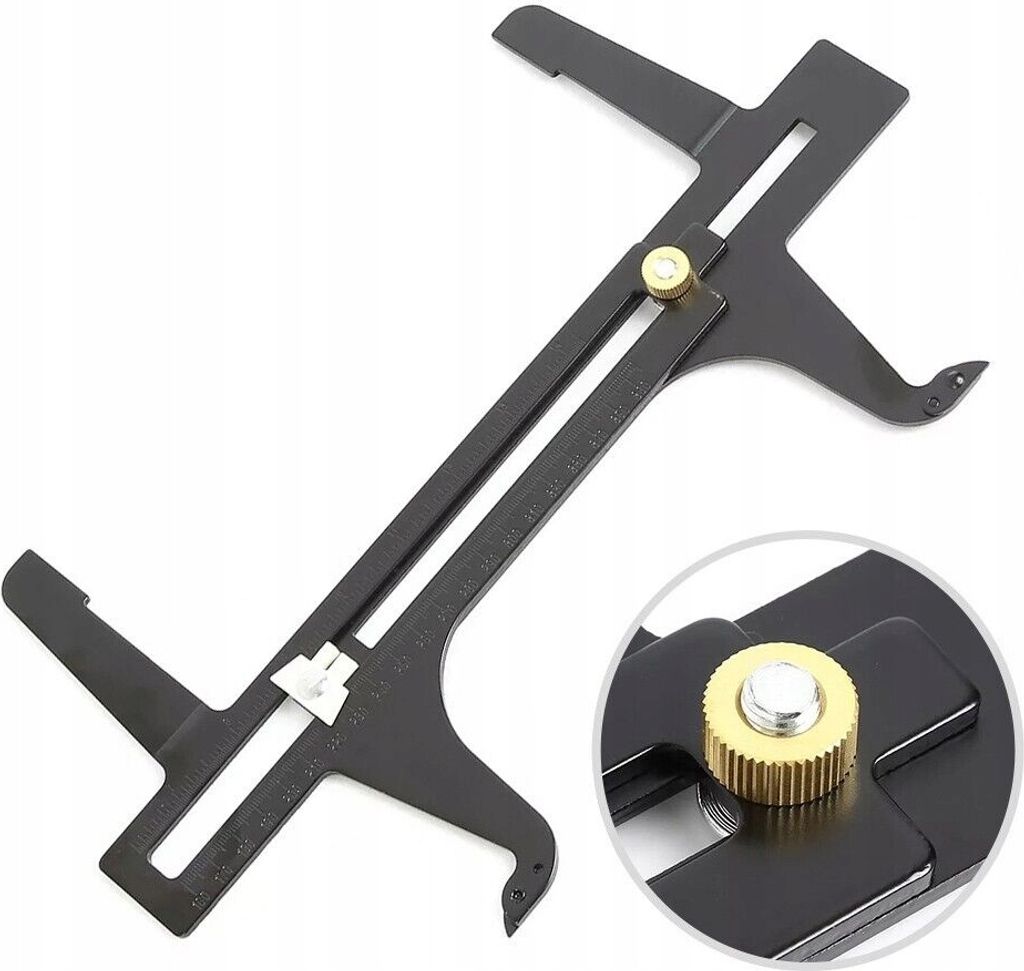 LUXTOM | Bremstrommel-Messlehre, 160-360mm, Schwarz, für Produktbild 