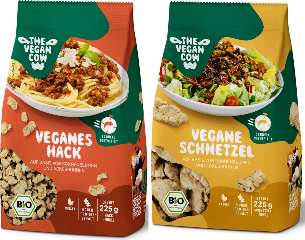 THE VEGAN COW - Veganes Hack und Schnetzel je 75g