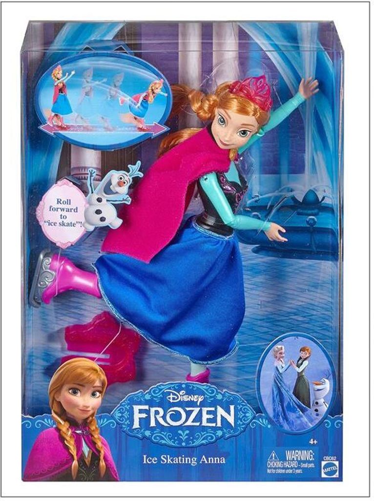 Mattel CBC62 - Principessa Disney Anna come pattinatrice Immagine del prodotto 