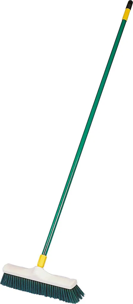 Balai de jardin robuste Kerbl 40 cm, manche métal léger et ergonomique
