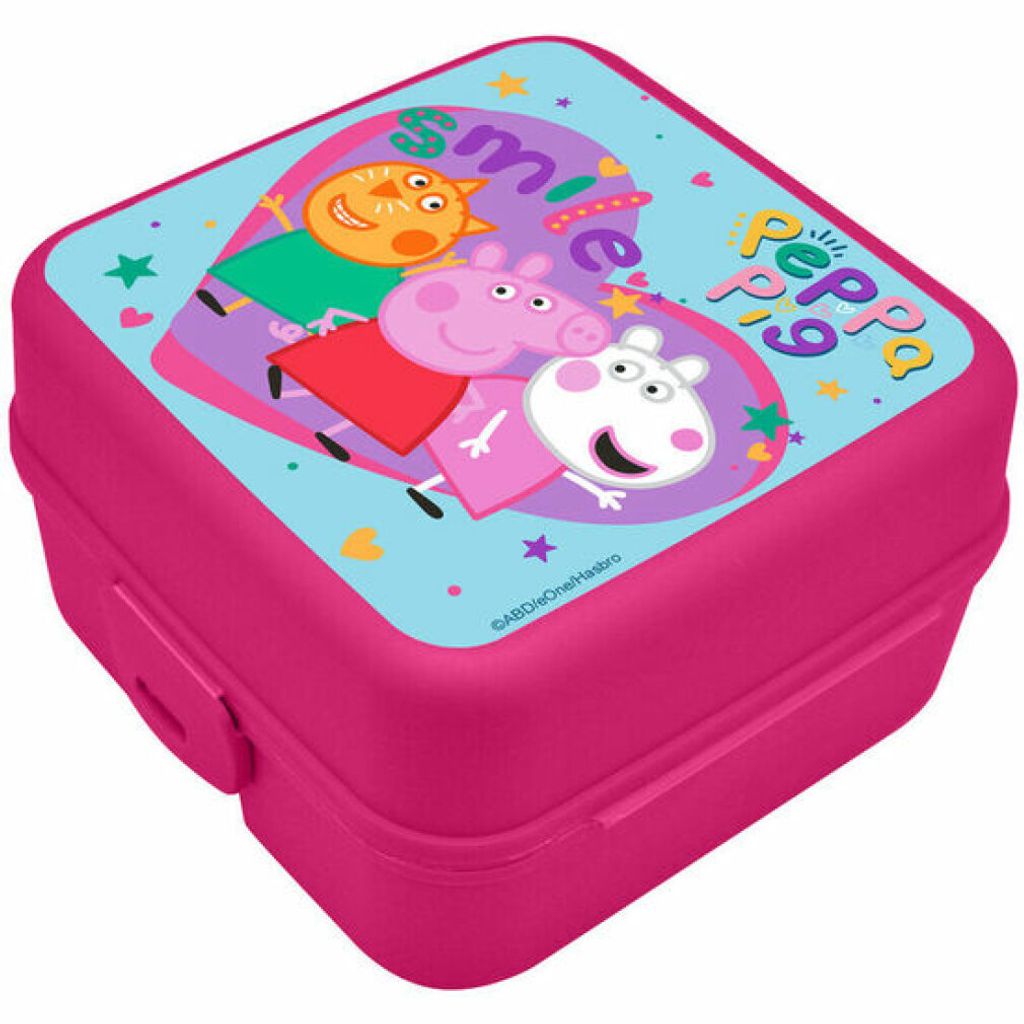 Boîte à tartines avec 4 compartiments, Peppa Pig Image du produit 