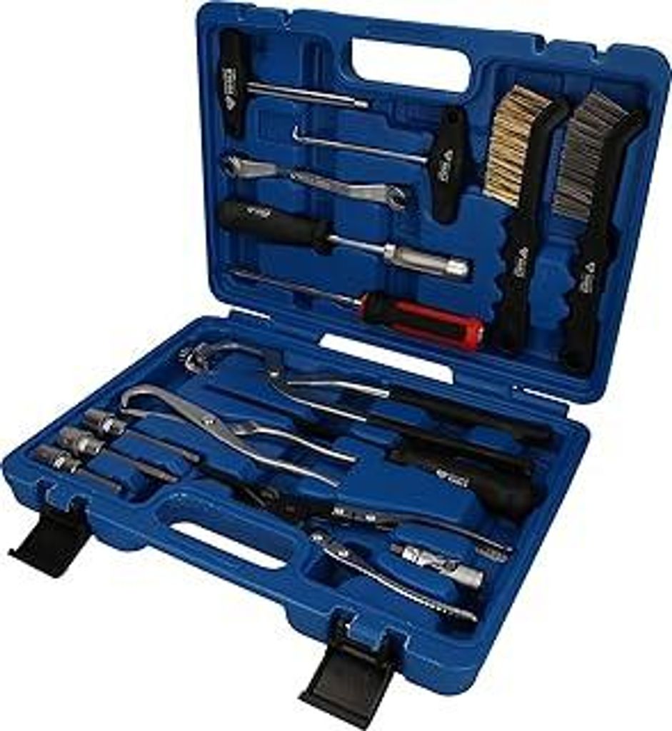 KS TOOLS Universal-Bremstrommel und Bremsscheiben-Werkzeug-Satz, 15-tlg