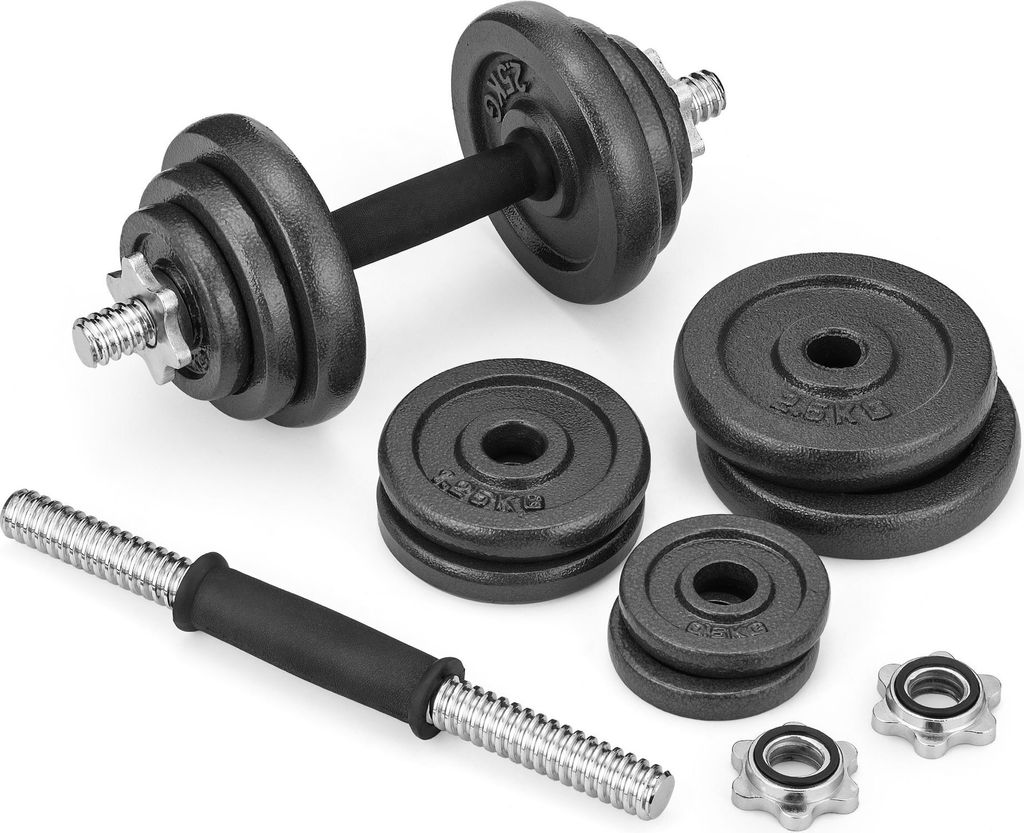 Sada činek Gymtek 20kg s pouzdrem - 2x rukojeti činek - 4x Obrázek produktu 5
