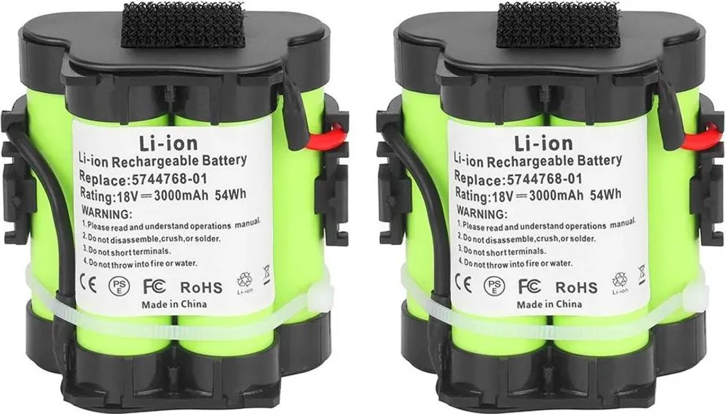Batterie 18V 3.0Ah Li-ion Compatibili 2 Pezzi | Ricambi Alta Qualità