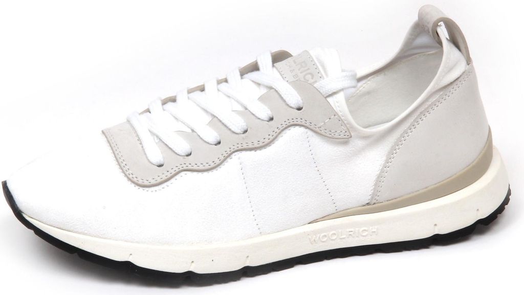 E9460 sneaker donna weiß/hellgrau WOOLRICH JOHN RICH & BROS Gewebeschuh Frau
