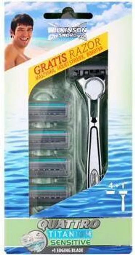 Wilkinson Sword Quattro Titanium Sensitive lames de rasoir x4 de précision - 2