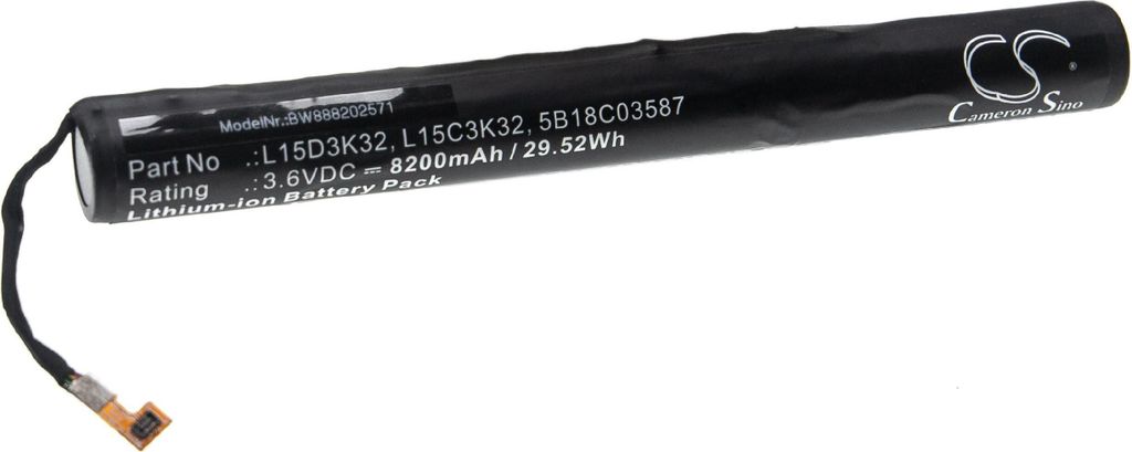 vhbw Akku kompatibel mit Lenovo Yoga Tab 3 10 Tablet Pad (8200 mAh, 3,6 V, Li-Ion)