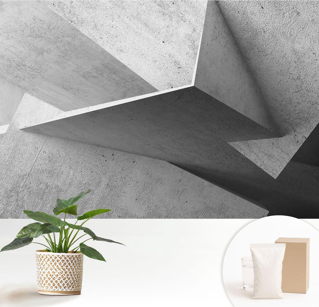 Fototapete - 152x104 cm - Tapete - Wandtapete - Wandbilder - Dekofolie - Tapete Folie - Wand - Dekoration - Wohnzimmer - Geometrische Strukturen
