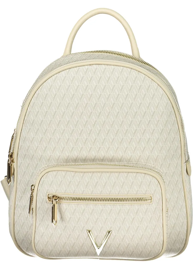 Sac à dos élégant pour femme beige écologique en toile recyclée chic