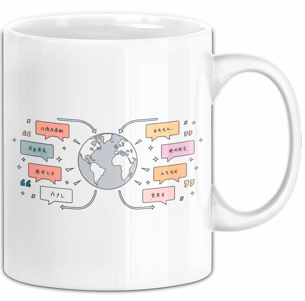 Übersetzer Tasse Geschenk Lustige Geschenkidee Spruch Für Sprach Experten (Weiß)