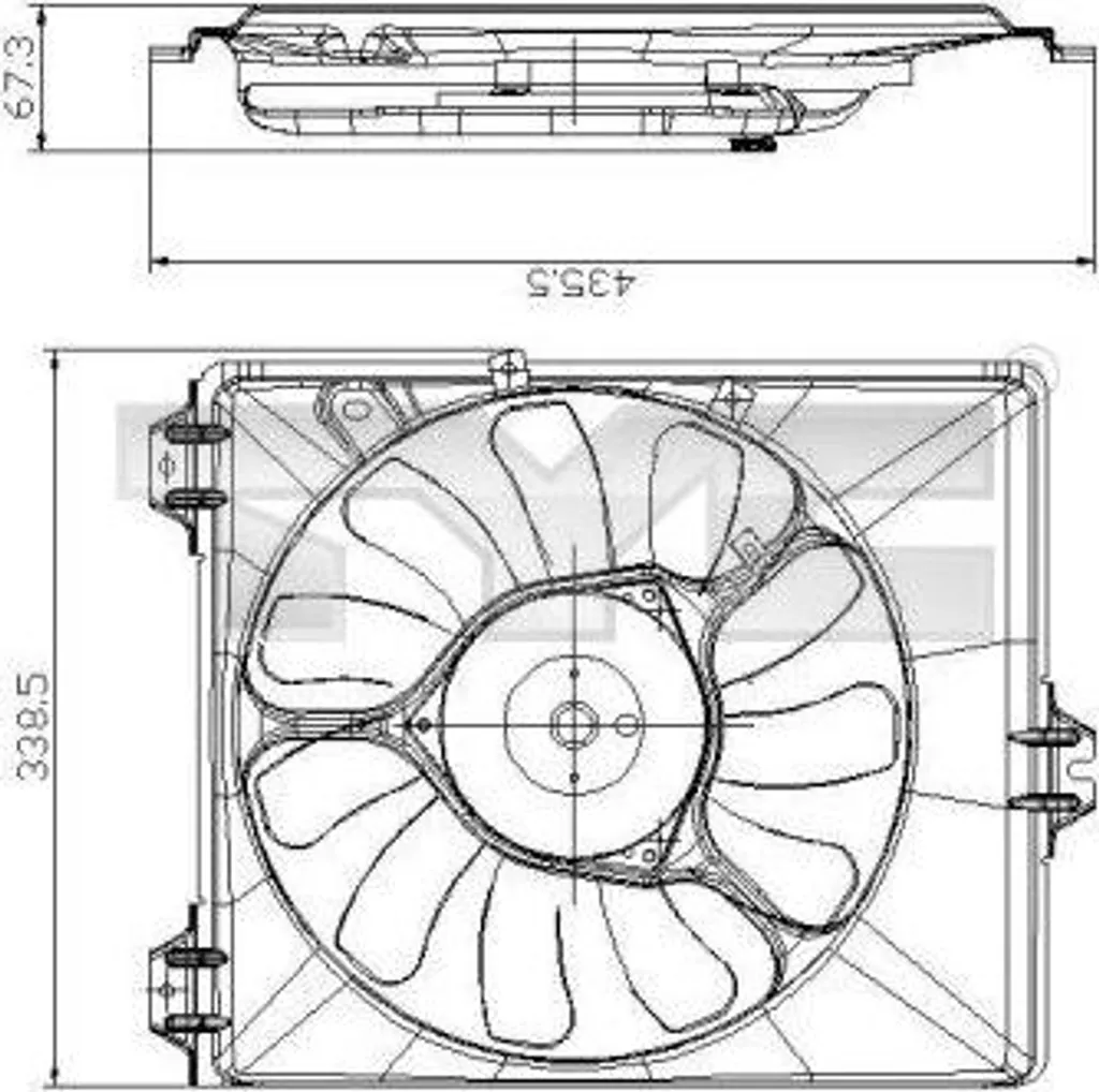 Ventilateur radiateur TYC 809-0017 : réparez la surchauffe de votre Sedici