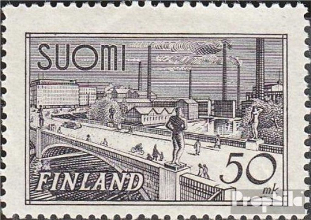 Briefmarken Finnland 1942 Mi 259a postfrisch Freimarken Produktbild 