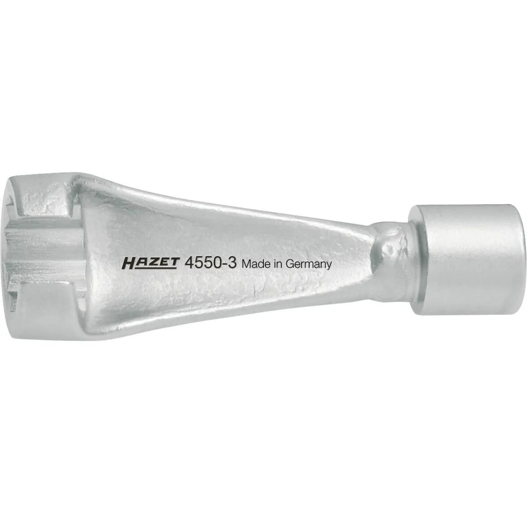 HAZET 4550-3 Chiave per tubo di iniezione ∙ Quadro cavo 3/8 di pollice (10 mm) ∙ Profilo esterno a doppio esagono ∙ 17 mm