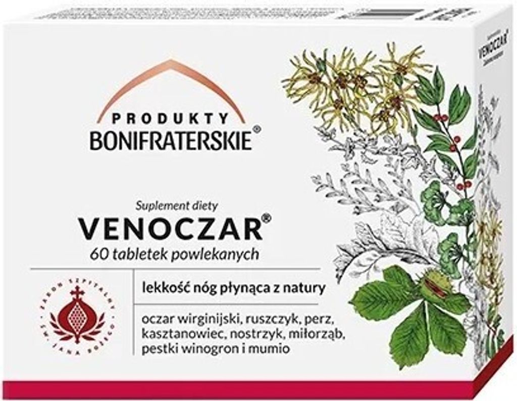 Venoczar Nahrungsergänzungsmittel 60 Filmtabletten