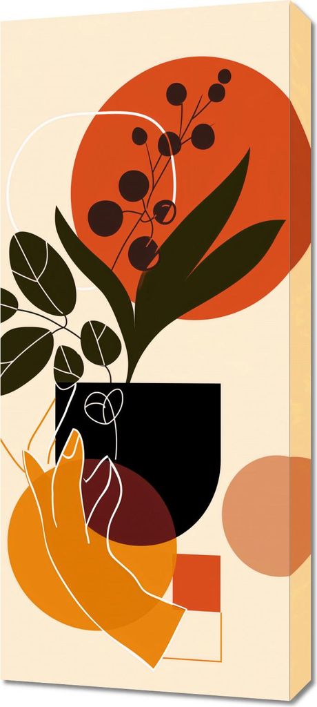 Bild 40x90cm Berührung der Natur