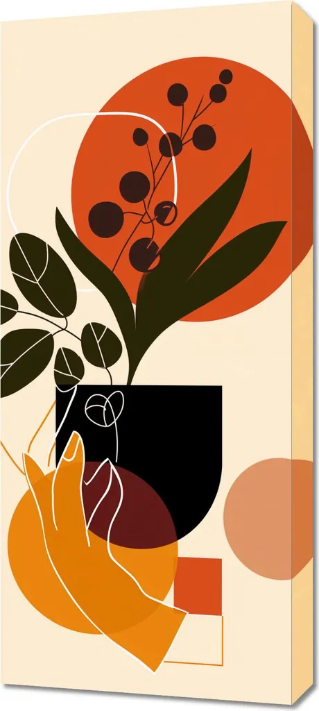 Quadro 40x90 cm Il tocco della naturalezza