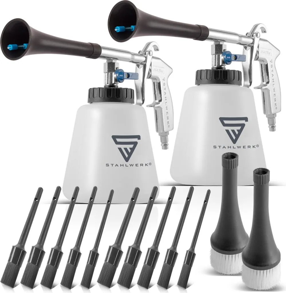 STAHLWERK RP-90 ST Lot de 2 pistolets de nettoyage à air comprimé Tornado