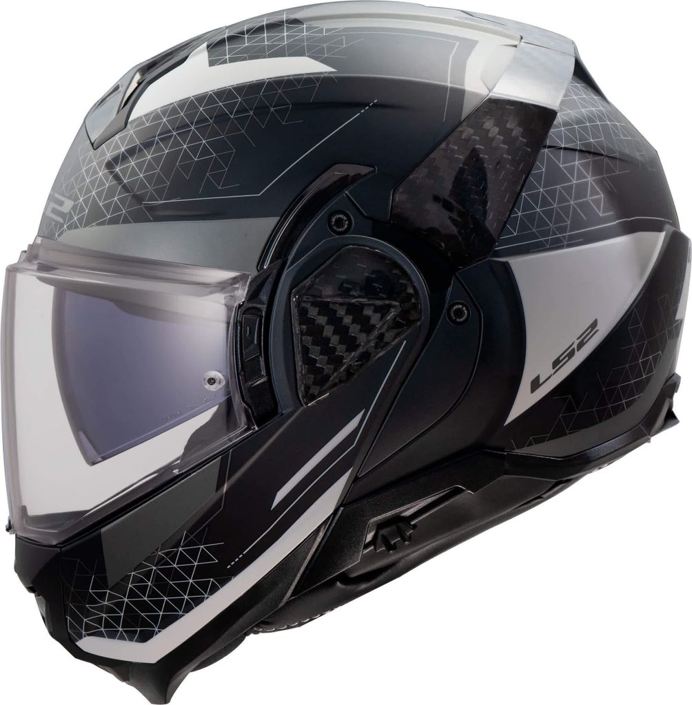 LS2 FF910 Advant II Astral Helm, schwarz/grau matt, L Produktbild 