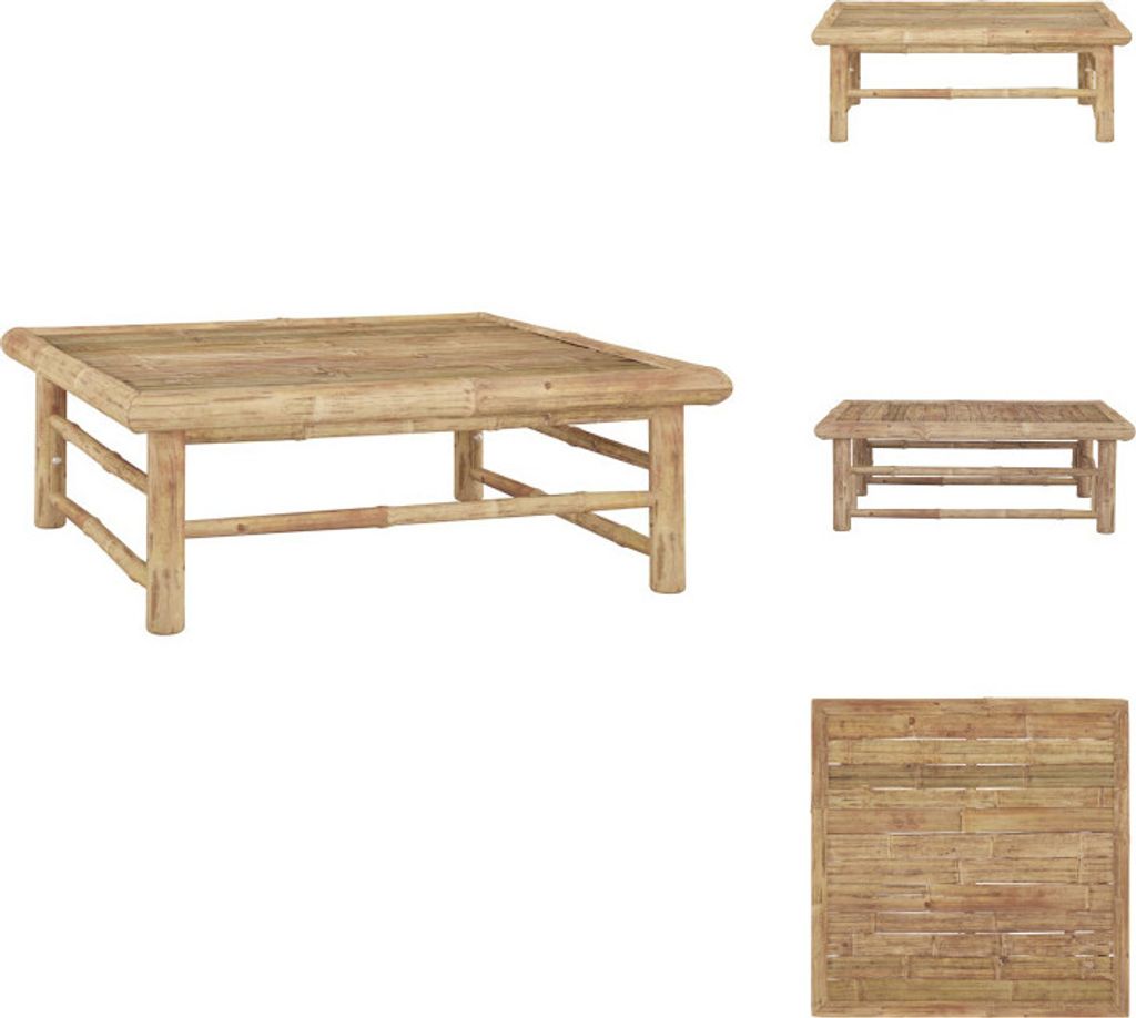 vidaXL Gartentisch 65x65x30 cm Bambus - Gartensofaelemente