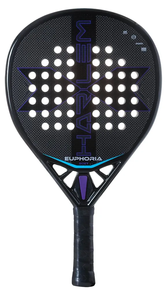 Raquette de Padel Polyvalente Harlem Euphoria Soft 3K HP-223 Mixte