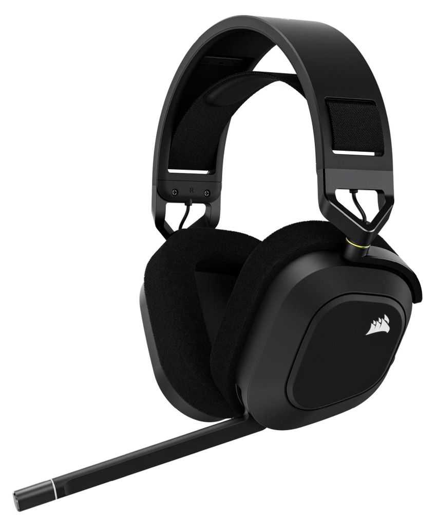 Bluetooth-Kopfhörer mit Mikrofon Corsair HS80 RGB Schwarz Produktbild 