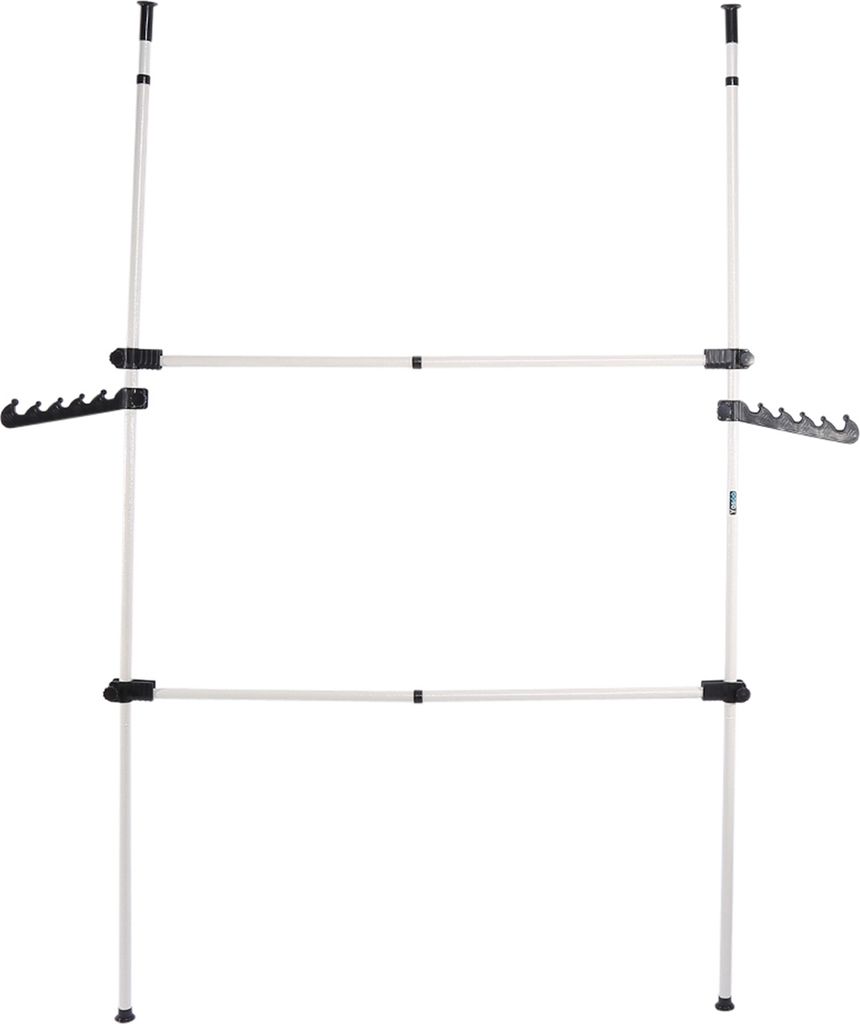 2 Pole Einstellbare Home Garment Rack Kleiderbügel Einfache Kleiderschrank Kleiderschrank Schlafzimmer Neu