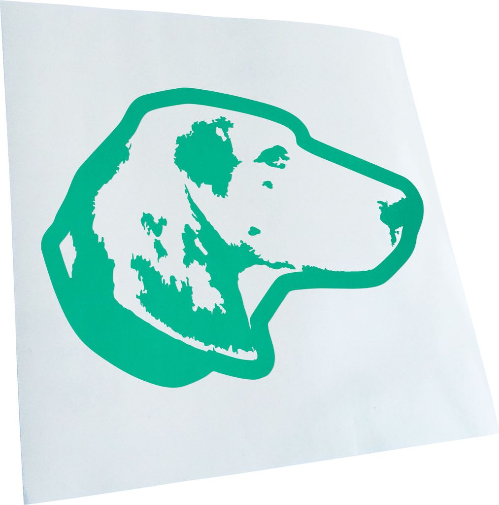 Kiwistar - Autoaufkleber - treeing walker coonhound Hund - Türkis - 60x43cm - Aufkleber für Auto, Laptop, Fahrrad, LKW, Motorrad mehrfarbig JDM D...