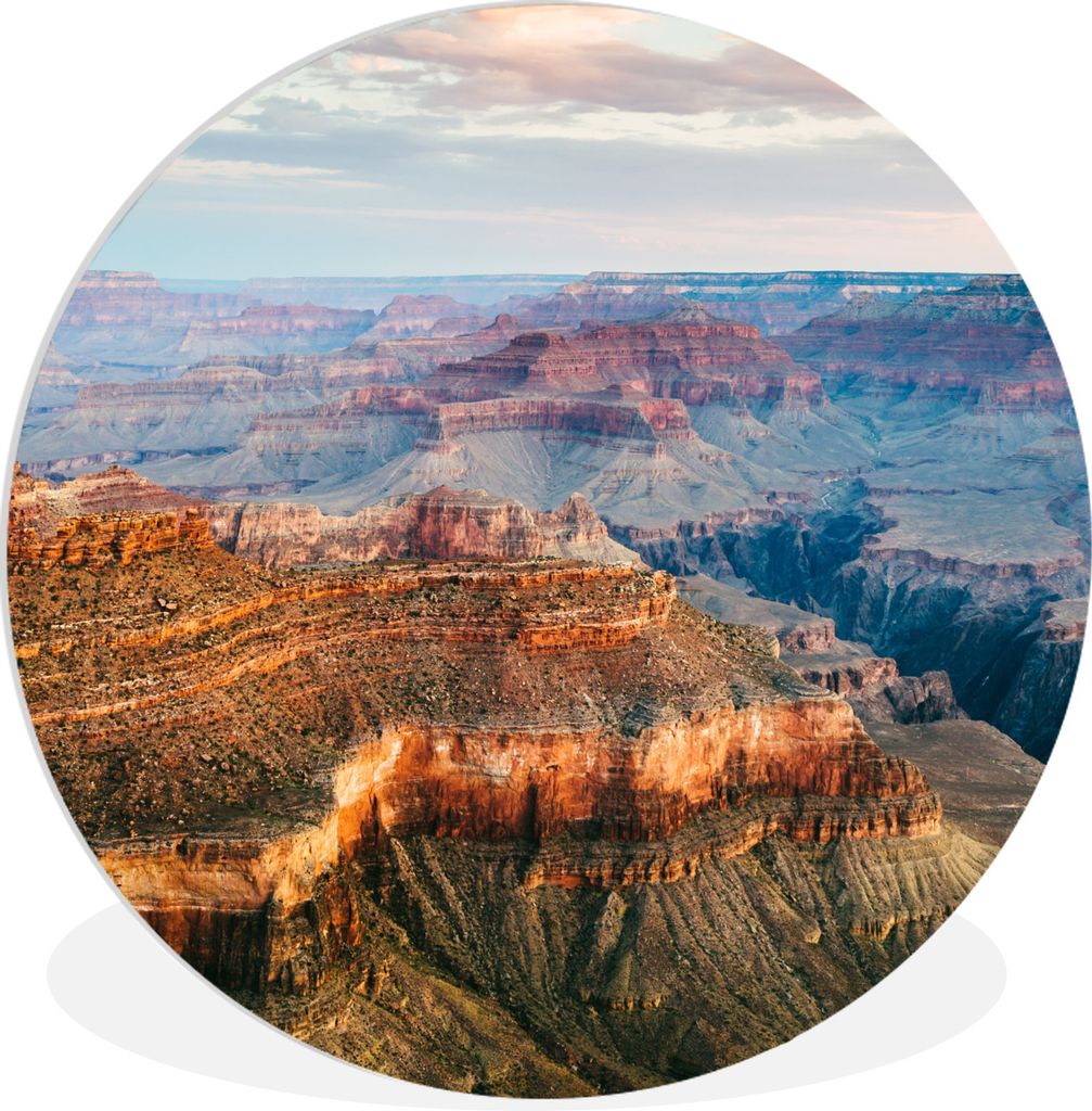 MuchoWow Rundes Wandbild - Runde Bilder Blick über den gesamten Grand Canyon Ø 90 cm Kreis Wanddekoration Kunststoff - Wandkreis - Wandschmuck ...