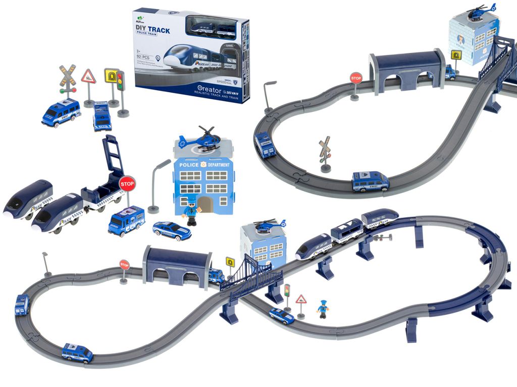Aga Kindereisenbahn Polizei 92 Stück Produktbild 