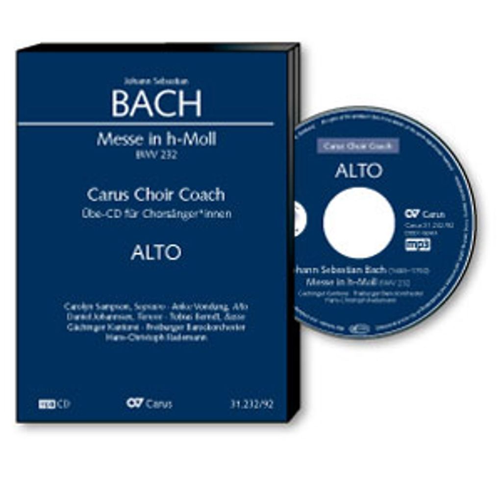 Messe h-Moll BWB232 - Chorstimme Alt 3 Playalong-CD's