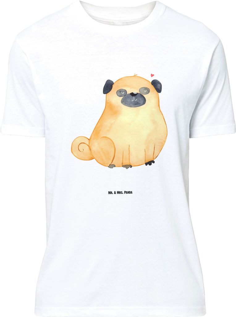 Mr. & Mrs. Panda Größe XL T-Shirt Mops - Weiß - Geschenk, Liebe, Sprüche, Knuffig, Tshirt, Hund, mit Spruch, Hundeliebe, Shirt