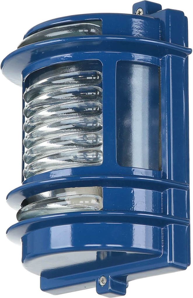Wandlampe außen Messing Glas IP64 E27 H: 22 cm rostfrei Produktbild 