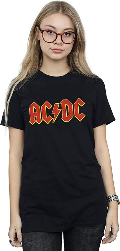 AC/DC - T-Shirt für Mädchen BI425 (128) (Schwarz)