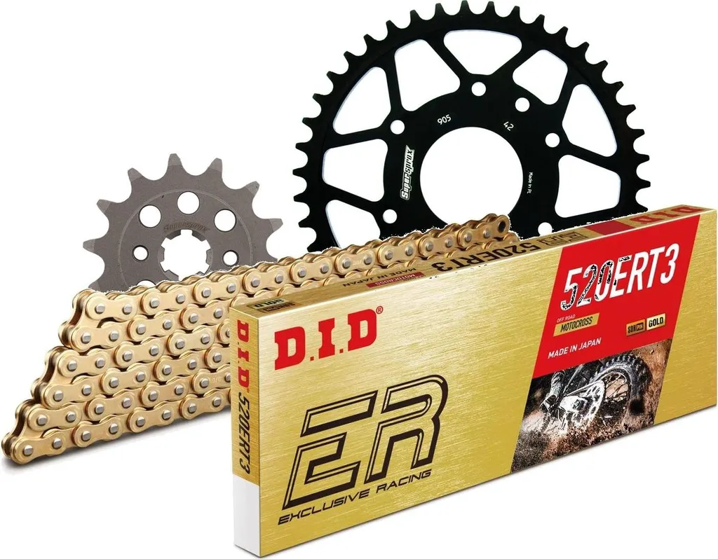 Kit de transmission moto DID acier 118 maillons pour KTM Duke 200