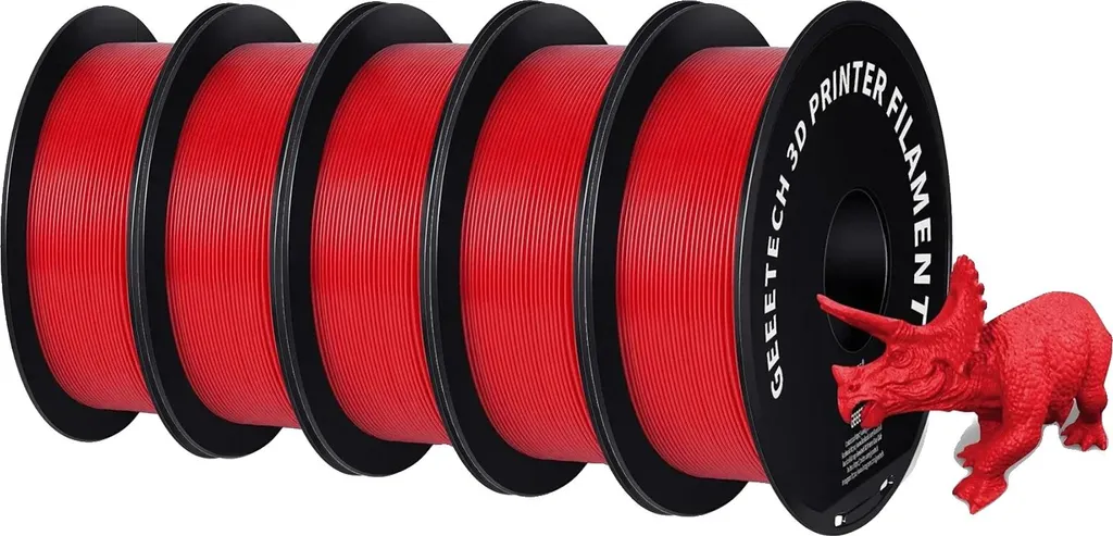 Filamento 3D PETG Rosso 1.75mm | Alta Resistenza per Stampe Meccaniche