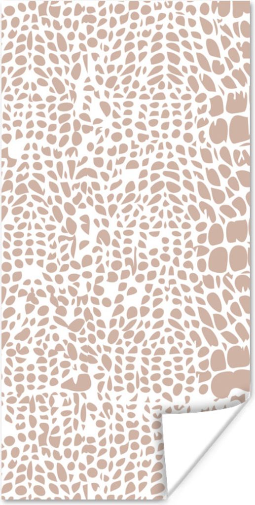 MuchoWow Poster Tiermuster - Rosa - Schlange 80x160 cm - Kinderzimmer
