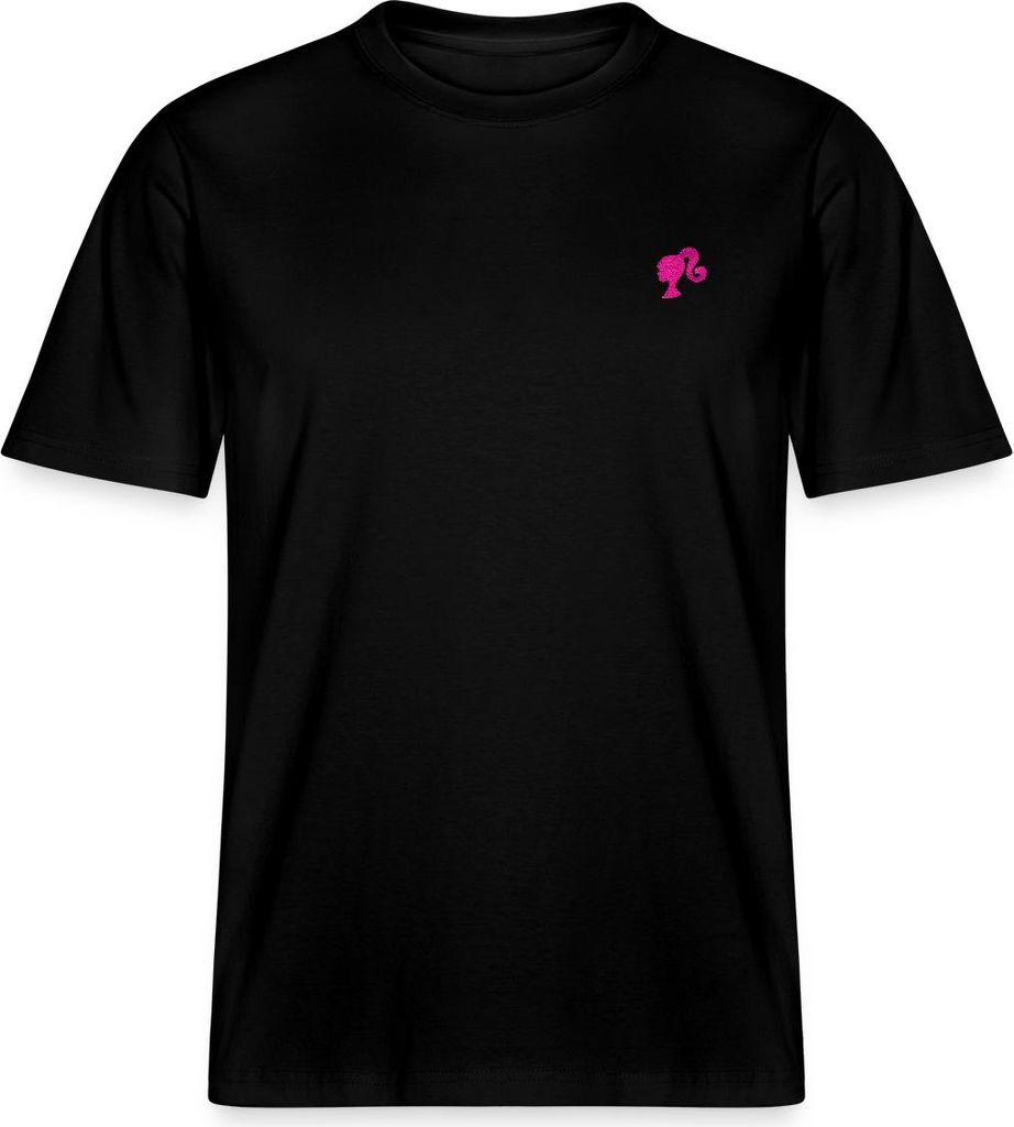 Spreadshirt Barbie Silhoutte Stick Relaxed Fit Uni T-Shirt, XXL, Schwarz