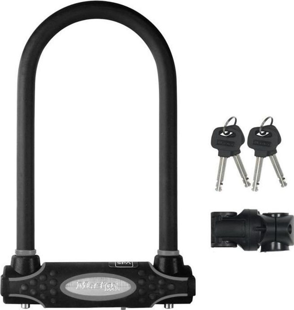 Fahrrad U-Schloss Master Lock 8195EURDPROCOLWR, Gehärteter Stahl, 13 mm Bügel, 11 cm Breit, Rot
