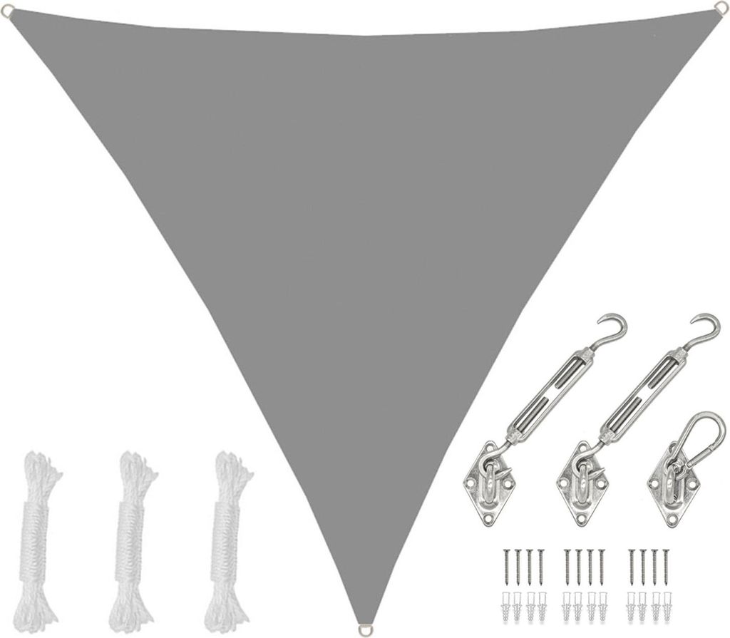 3x3x3 Tenda impermeabile triangolare - Set di vele per la Immagine del prodotto 