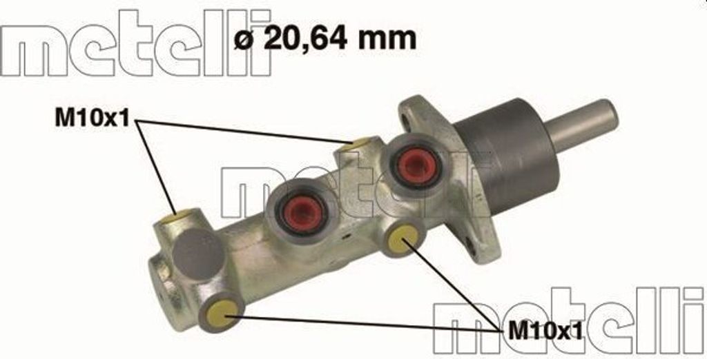 METELLI 05-0525 Bremszylinder Hauptbremszylinder für FIAT PANDA (169)