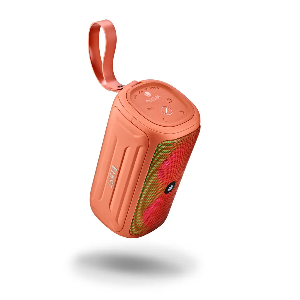 Enceinte Étanche IPX5 NGS Roller Beast 32W avec LED Multicolores