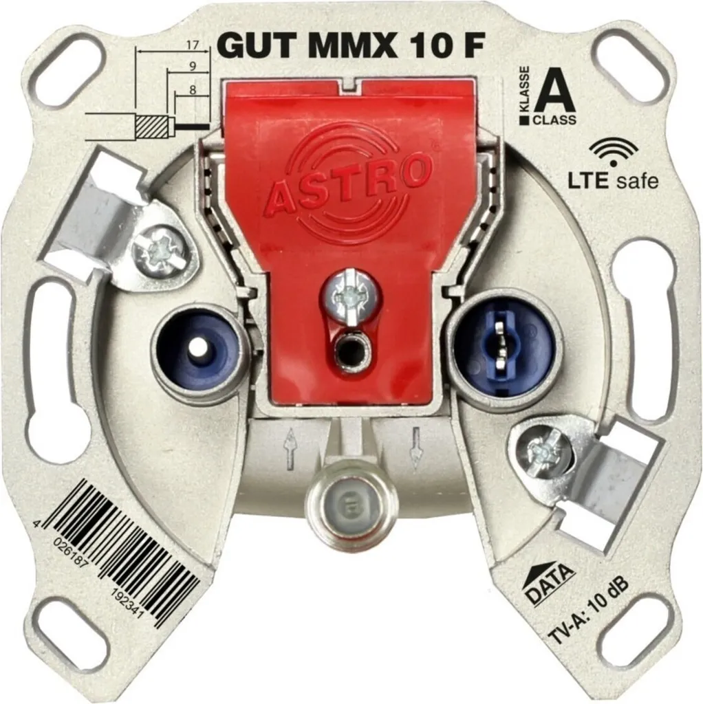 Embase antenne multimédia 10dB haute fréquence 5-1218 MHz GUT MMX 10
