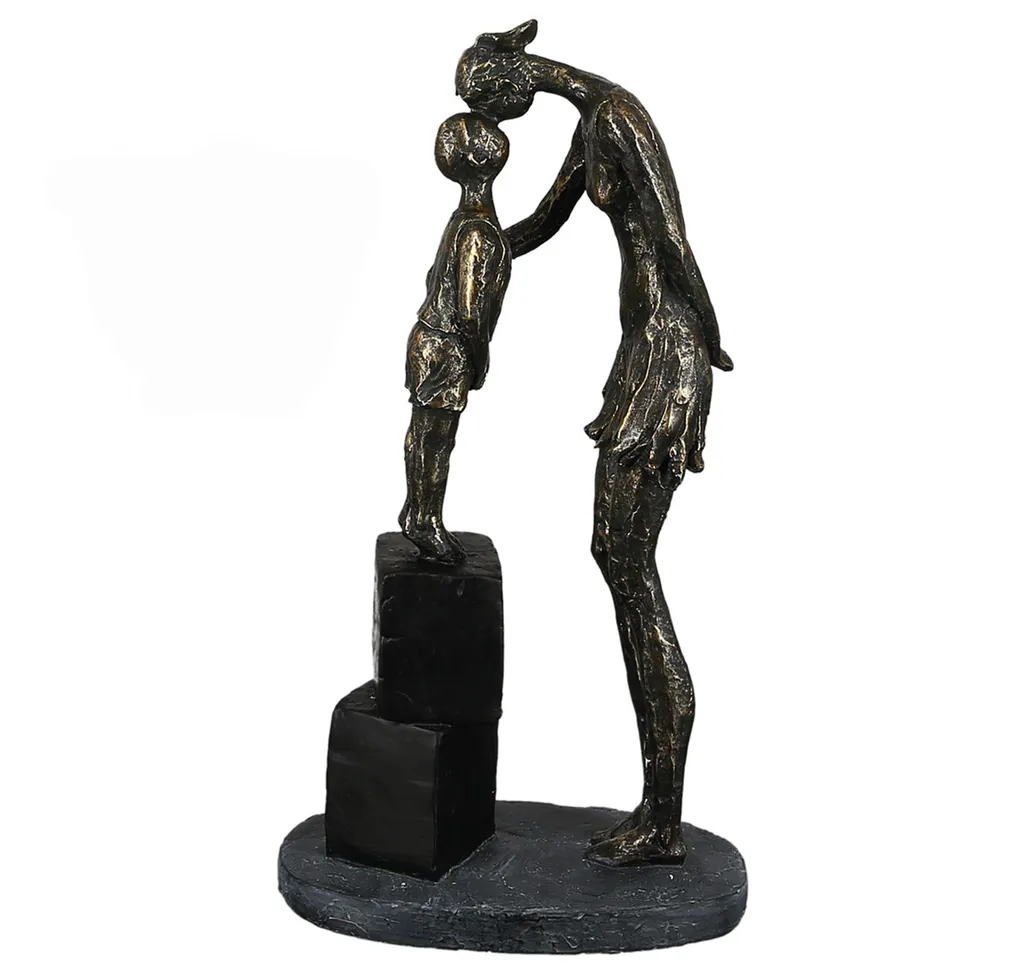 Casablanca Skulptur, "Mum and Child", Familienmotiv, Kunstharz, bronzefarben, , L. 8 cm, B. 15 cm, H. 28 cm 89360