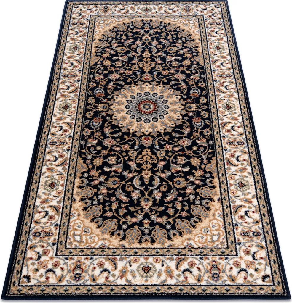 Tapis Décoratif NAIN Laine Beige 120x170 pour Salon et Chambre Chic