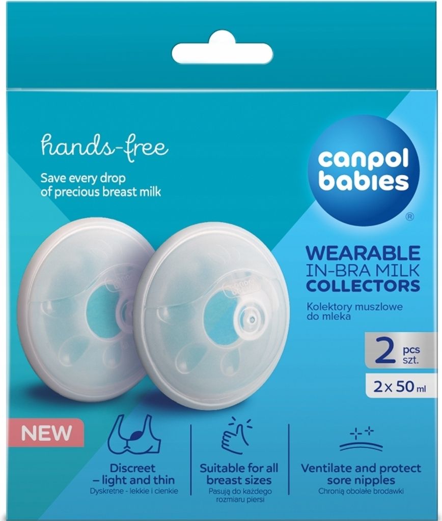 Canpol Babies Kolektory muszlowe do mleka 1/700,  2 sztuki Produktbild 
