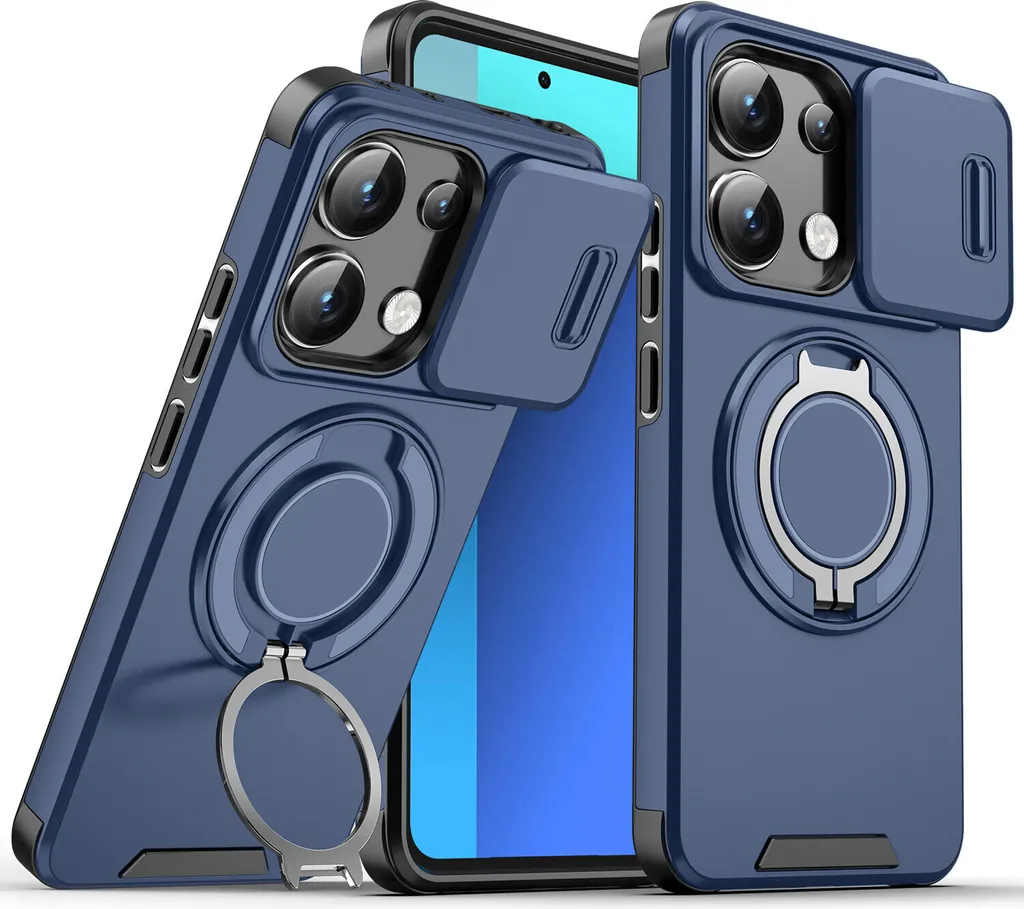 Custodia Antiurto Redmi Note 13 Pro 4G Blu per Escursioni e Sport